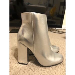 Fierce Silver Booties - PERF FOR HALLOWEEN